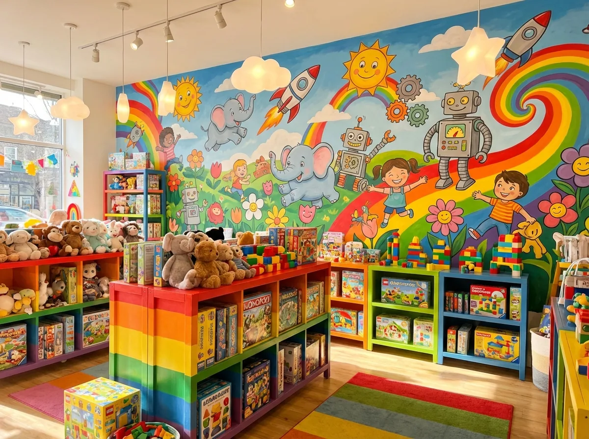 Retail wall print
